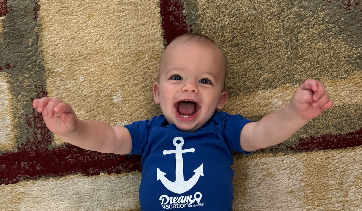 A future traveler already repping Dream Vacations