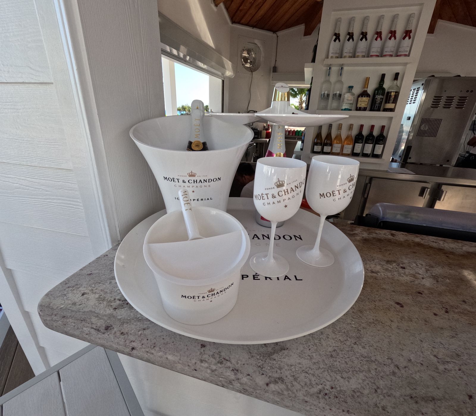 Champagne service available poolside
