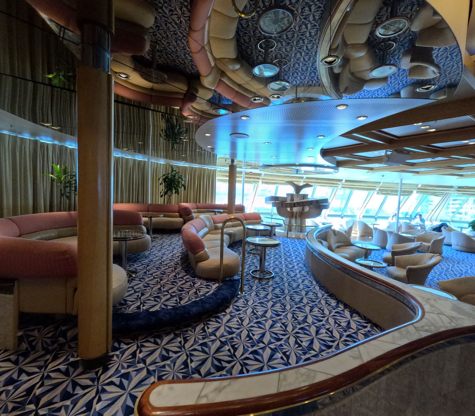 Observation lounge with sweeping views